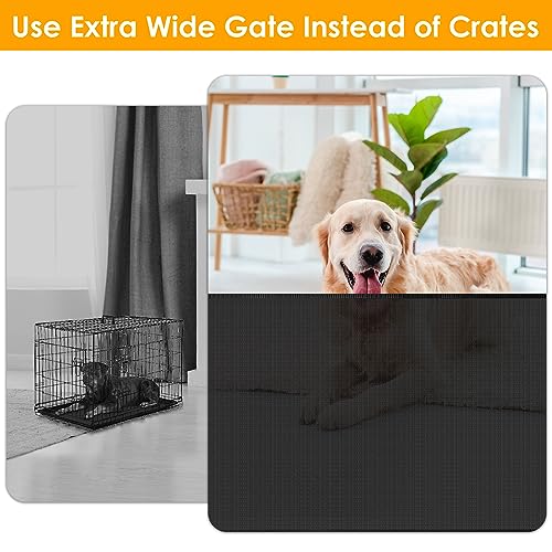 180 Inch Extra Wide Dog Gates for The House Extra Wide Retractable Dog