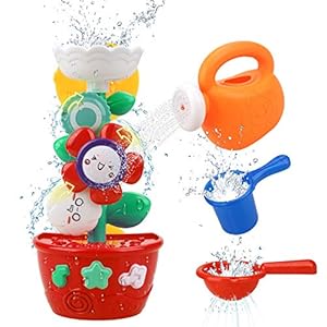 Girl Bath Toys Bathtub Toys for Toddlers Babies Kids 2 3 4 Year Old Girls Boys Gifts with 1 Mini Sprinkler 2 Toys Cups…