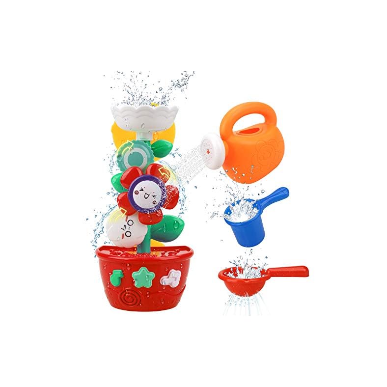 Girl Bath Toys Bathtub Toys for Toddlers Babies Kids 2 3 4 Year Old Girls Boys Gifts with 1 Mini Sprinkler 2 Toys Cups…