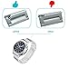 LDFAS Galaxy Watch 46mm Band, Quick Release Stainless Steel Metal Link Bracelet 22mm Watch Strap Compatible for Samsung Galaxy Watch 46mm, Gear S3 Frontier/Classic, Silver