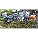 Kalolary 6Pcs/Set Cute Unhappy Cat Doll Statue DIY Mini Cartoon Figure Fairy Garden gnome Home Décor Accessorie, Baby Room Decoration Kids Gifts