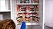 fitTek Kitchen RV Shelf 64 Spice Jar Rack Stackable Organizer Storage Cabinet Cupboard