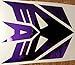 Transformers Chrome Purple Decepticon Logo Vinyl Decal