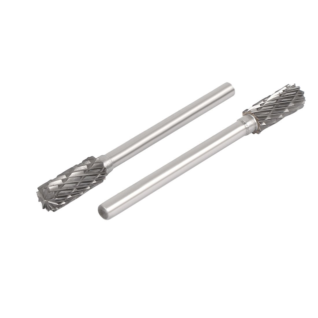 Sourcingmap 3mm Dia Round Shank 5mm Head Dia Engraving Tungsten Steel Rotary File 2pcs