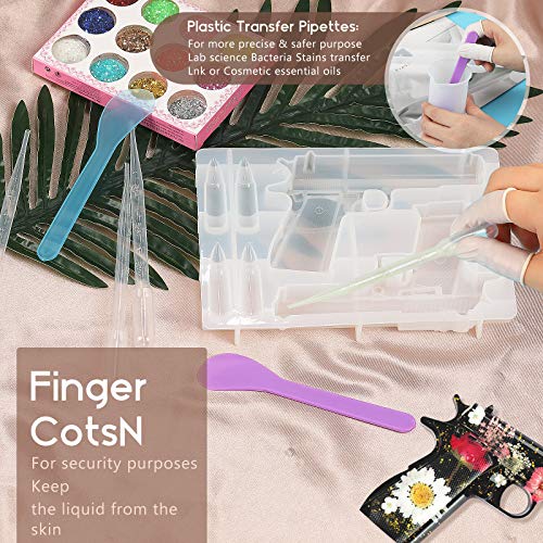 Gun Silicone Mold,Pistol Bullet Handgun Resin Mold,3D Gun Epoxy Casting