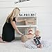 Toy Storage Organizer Bins for Baby Nursery, Bath Organization, Kids Playroom, Children Closet (2 Pack) Medium Size 14x10.5x9