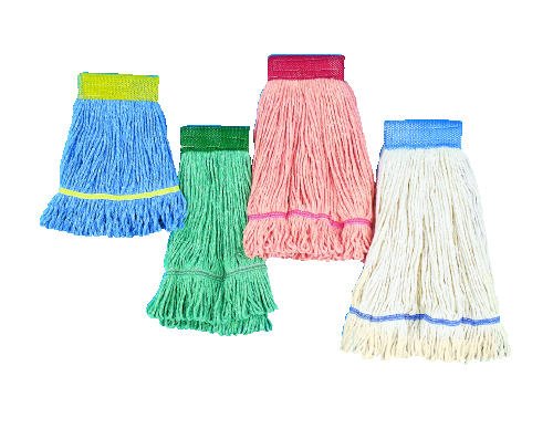 UPC 070363403084, Super Loop Wet Mop Head, Cotton/Synthetic, Large Size, White