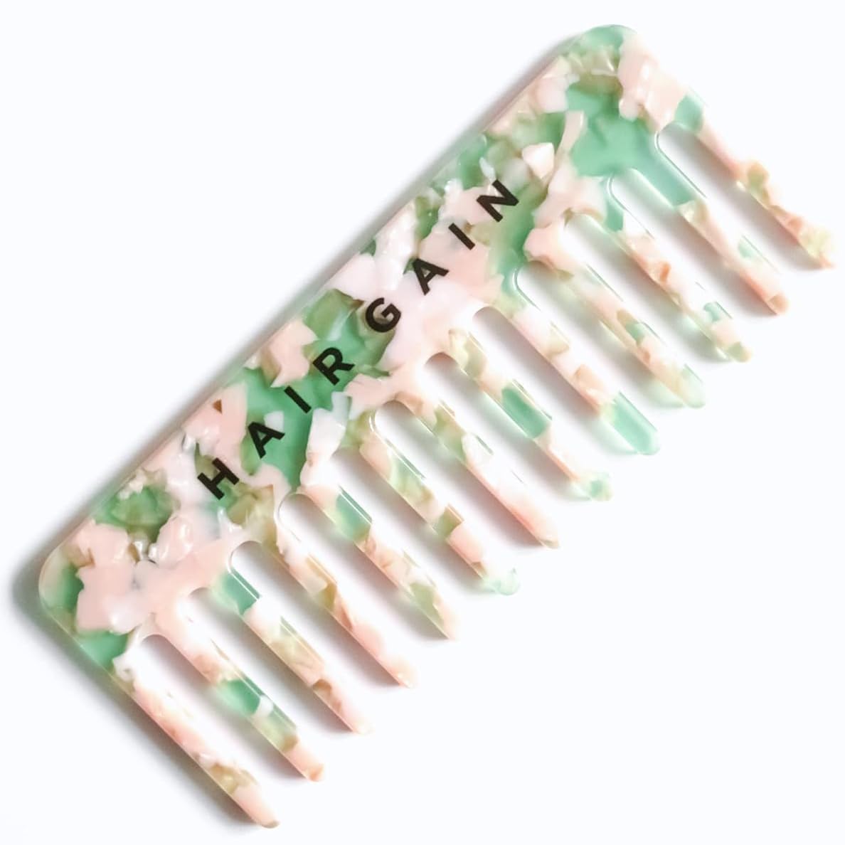 Hair Gain Wide Tooth Comb - Smooth, Durable, Anti-Static - Large Detangling Comb for Curly & Long Hair