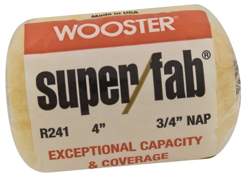 Wooster Brush R241-4 Super/Fab Roller Cover, 3/4-Inch Nap, 4-Inch