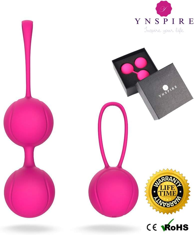 Kegel Balls for Tightening & Strengthen Pelvic Floor for Bladder Control by Ynspire - Doctor Recommended Ben Wa Balls…
