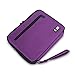 BUBM Double Layer Padded Travel Case Packing Cubes for iPad Mini Electronic Accessories Organizer Makeup bag (Purple)