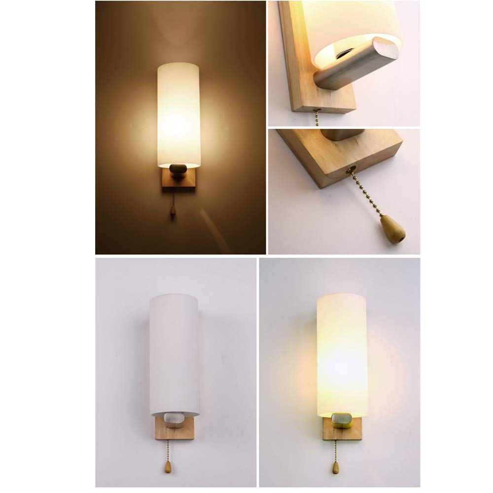 Wohnzimmerlampe, Schlafzimmerlampe, Holz, Gold-Farben Amkoc Modern