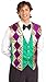Forum Mardi Gras Vest, Green/Gold/Purple, Adult