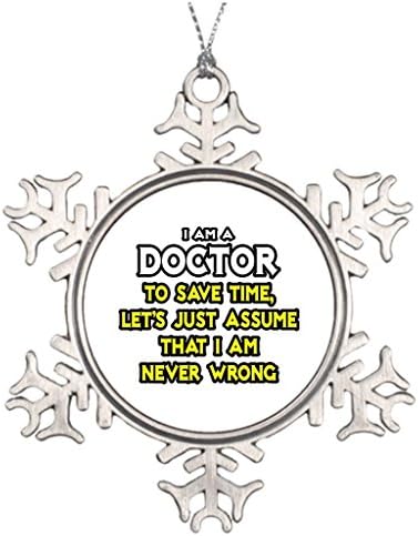 Xixitly Tree Branch Decoration Doctor...Assume I Am Never Wrong Dr Classic Christmas Tree Decorations