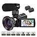 Video Camera, Kenuo 4K Camcorder 48MP 4K Video Camera Ultra HD Digital Video Camera with External Microphone 3.0