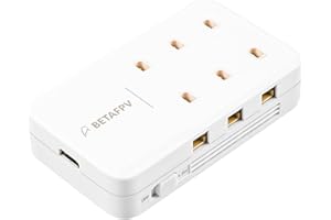 BETAFPV 6 Ports 1S LiHV Battery Charger Board Portable Type-C Charger 4.35V 1A 1S LiHV Charger for RC Battery with BT2.0/PH2.0 Connector for 300mAh/450mAh/500mAh/600mAh 1S Battery