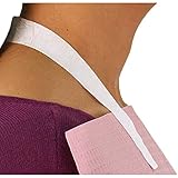 250 PCS Disposable Adhesive Patient Bib Holders Clips Tattoo Napkin Chain Elastic Band (White)