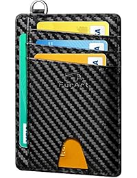 FurArt Slim Minimalist Wallet, Front Pocket Wallets, RFID Blocking, Credit Card Holder with Disassembly D-Shackle