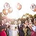 36pc Rose Gold Balloons & Rose Gold Confetti Balloons Set - 12 inch Premium Latex Balloon for Rose Gold Party Decorations, Bridal Shower Balloons, Bachelorette Party Decorations, Wedding Decorations