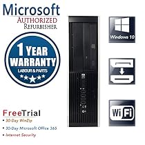 HP Pro 6200 Small Business High Performance Desktop Computer PC (Intel Core i5-2400 3.1GB Quad Core,6GB RAM DDR3,500GB HDD,DVD-ROM,Wi-Fi,DP TO HDMI included,Windows 10 Home 64)(Certified Refurbished)