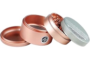 2.5" Kannastör Multi Chamber Grinder w/Stainless Easy Change Scree in Rose Gold