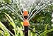 CTKcom Micro Spray Adjustable 360 Degree Water Flow Irrigation Drippers on Stake Emitter Drip System,Pack of 25