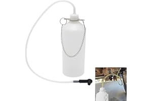 Lymizhuo 1L Car Brake Bleeder Bottle – Manual Brake Fluid Bleeding Kit with 22" Tube & Rubber Connector for Vehicle Maintenan