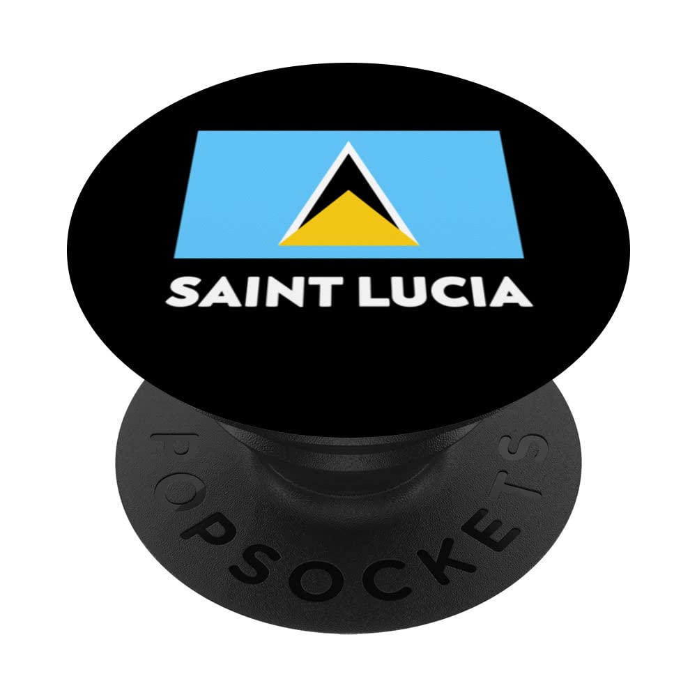 Saint Lucia Flag (St. Lucia) PopSockets Swappable PopGrip