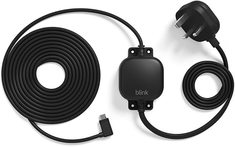 Blink Weather Resistant 4 m Power Adaptor for Blink Mini 2 (Black)