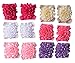 Qandsweet Baby Girl's Barefoots Sandals Flower 6 Pairs
