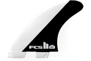 FCS II Mick Fanning Tri Fin Set Black/White Medium