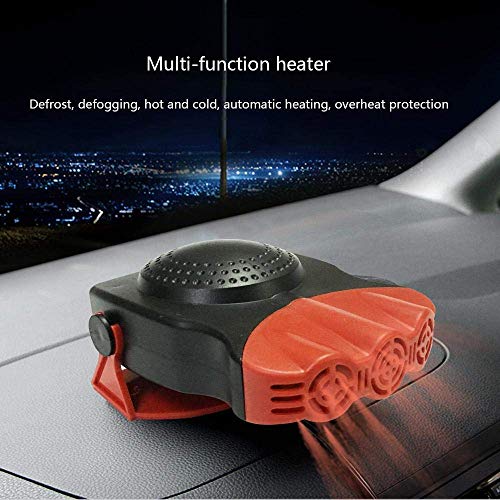 Colilove Car Heater, 2 in 1 Portable Car Heater Fan, Auto Fast Heating Car Heater with Heating & Cooling Function Defroster Defogger - 12V 150W, 3-Outlet Plug Adjustable Thermostat in Cigarette Light