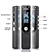 Digital Voice Recorder, 8GB Sound Audio Recorder Dictaphone for Meetings, Lectures, Voice Activated, Rechargeable, Metal Casing