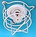 Happy Tree (4 Pack) White Fire Sprinkler Head Guard Cover for Both 1/2