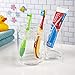 STORi Clear Plastic 5-Slot Holder for Toothbrushes or Makeup Brushes