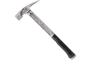 Boss Hammer 16 oz. Pro Plus Titanium Hammer - Ti64 Construction Grade, New Side Nail Extractor, 20% Thicker Handle, 1/4" Tether Hole, Smooth Face - Made in the USA - BHPPS16TIS