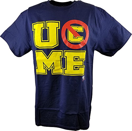 Freeze John Cena U Can't See Me WWE Mens Navy Blue T-Shirt-XL