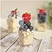 Ilyapa 3oz Plastic Dessert Cups - 40 Pack Mini Dessert Cups with Spoons - Clear Reusable Small Appetizer Cup for Cheesecake Shooters, Chocolate Mousse, Parfait - Party and Catering Supplies - Square