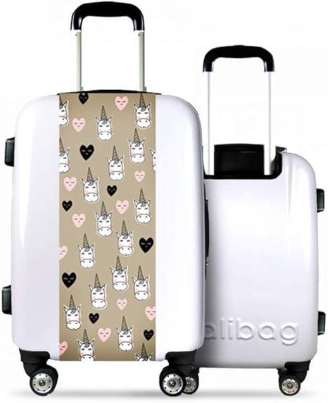white cabin size suitcase