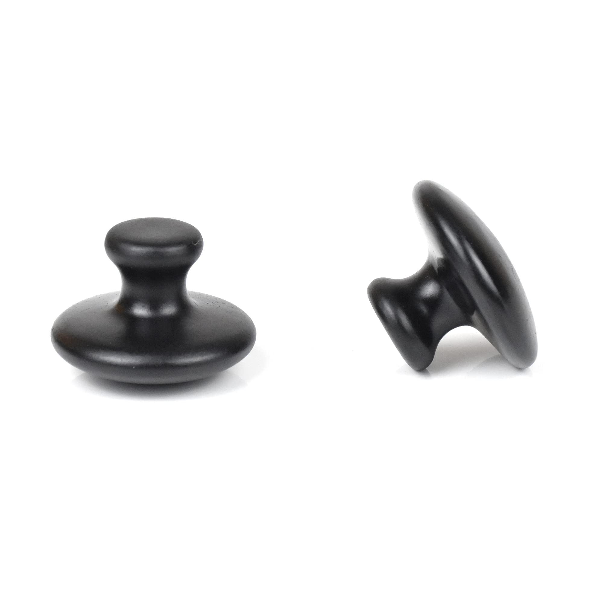 Photo 1 of Windfulogo 2 Pcs Mushroom Shaped Massage Stones Natural Bian Stone Hot Rock for Spa Massage