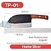 DENGJIA Serbian Chef Knife Forged Chef's Knife and Meat Cleaver with Full Tang Wood Handle Vegetable Knife