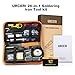 URCERI Soldering Iron Kit Electronics 26-in-1, 60W Adjustable Temperature Welding Tool, 6 pcs Soldering Tips with Desoldering Pump, Soldering IronStand, ESD Tweezers, Solder Wick, Wire Stripper Cutter