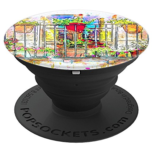 Flowers Garden Patio Nature Splatter Paint Abstract Art – PopSockets Grip and Stand for Ph ...