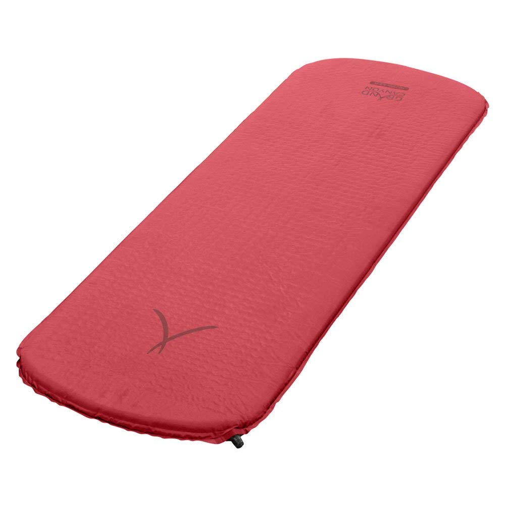 Grand Canyon HATTAN 3.8 M - Self inflating camping mat - 185x55x3,8cm - American Beauty (burgundy red)