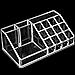 Sorbus MUP-SMTP Acrylic Sectional Makeup Organizer and Jewelry Storage Case - Square, Clear, 8.75