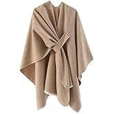 Women's Shawls Wrap Poncho Soft Capes Open Front Cardigan Large Blanket Wraps Shawl Knitted Cloak Cardigan Warm