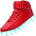 Odema Unisex LED Shoes High Top Light Up Sneakers for Women Men