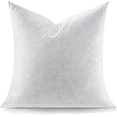 Swandream Feather Throw Pillow Insert, Soft Fluffy Square 18 x 18 Inches Decorative Pillow Insert, Feather and Down Euro Pillows for Bed, Couch and Cushion