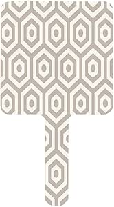 Espejo de mano, hexágono repetir cuadrado de mano con mango para