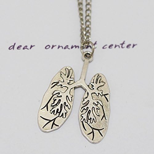 Human Anatomical Lungs Necklace
